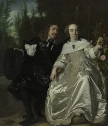 Abraham del Court und seine Frau Maria de Kaersgieter